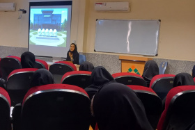 سخنرانی علمی خانم دکتر فتانه بهاروند، استادیار گروه مدیریت