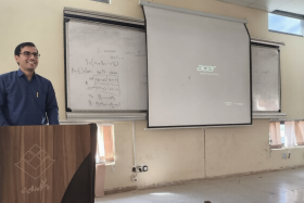 سخنرانی علمی جناب آقای دکتر اباذر کیخا، دانشیار گروه ریاضی